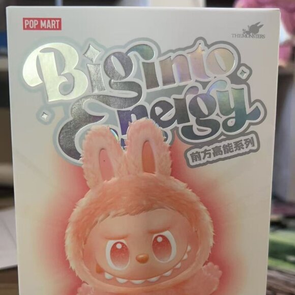 2025 Pop Mart The Monster Big Into Energy Labubu Plush Vinyl Face - 1 Blind Box - Picture 1 of 6